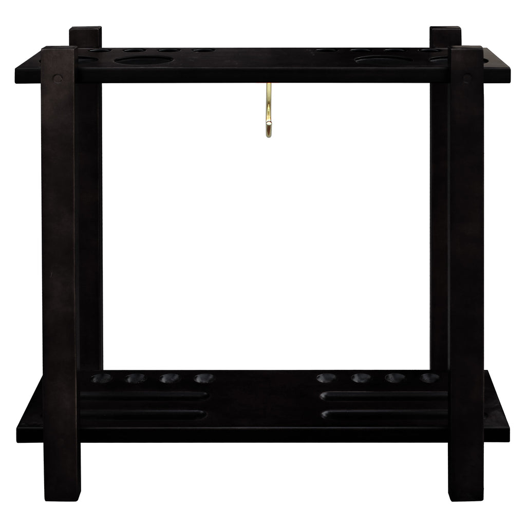 Hathaway Classic Floor Billiard Cue Rack - Black
