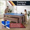 Hathaway Newport 7-ft Pool Table Combo Set with Benches - Light Oak with Red Felt