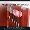 Hathaway Outlaw Electronic Dartboard and 81-in Free-Standing Cabinet - Cherry Finish