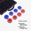 Hathaway Shuffleboard Pucks with Case - Pro Series - Set of 8