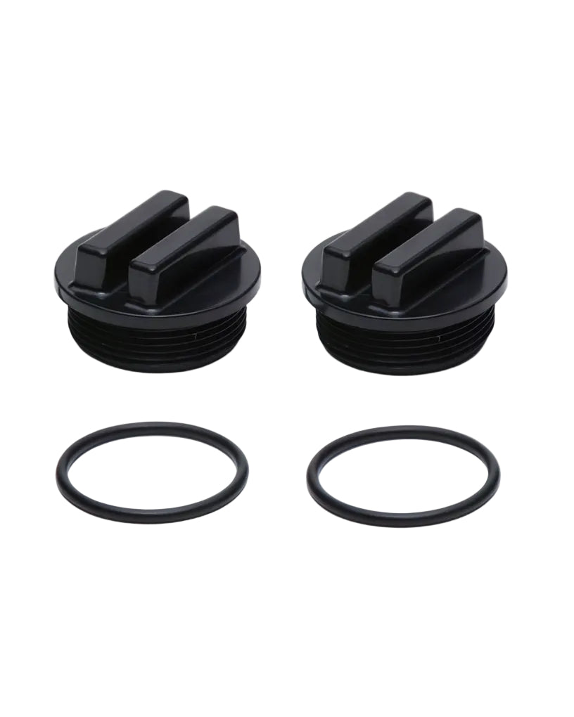 Black 1-1/2" Threaded Pool Filter Drain Plug Cap Winterizing Plug SP1022CBLK, 86202000, 190030, 27001-0022 with O-Ring for Pentair, Hayward, Sta-Rite Pool Filter Darin Plug (2 Pack)