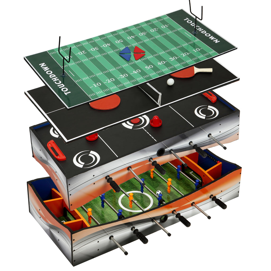 Hathaway Revolver 40-in Tabletop Glide Hockey 4-in-1 Multi-Game