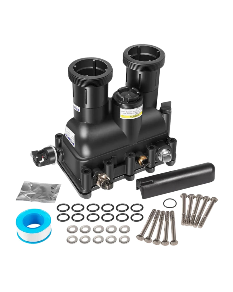 77707-0016 Fit for Manifold Replacement Kit Pool and Spa Heater - Durable and Efficient- Compatible with Mastertemp/Max-E-Therm 400 - Includes All Essential Parts