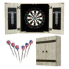 Hathaway Drifter Bristle Dartboard and Cabinet Set - Rustic Gray