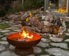 Ohio Flame 42 inch Patriot Fire Pit in a backyard