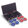 Hathaway Shuffleboard Pucks with Case - Set of 8
