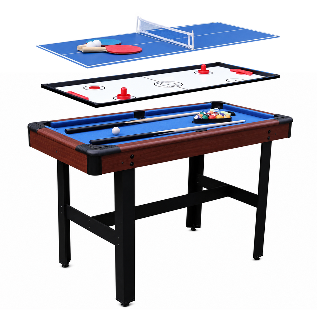 Hathaway Triad 48-in Pool Table 3-in-1 Multi-Game