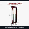 Hathaway Vintage Wall Billiard Cue Rack - Mahogany Finish