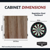 Hathaway Winchester Bristle Dartboard and Cabinet Set - Driftwood Finish