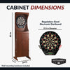 Hathaway Outlaw Electronic Dartboard and 81-in Free-Standing Cabinet - Cherry Finish