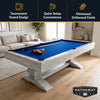 Hathaway Montecito 8-ft Pool Table- Driftwood Finish with Blue Felt
