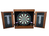 Hathaway Farmington Bristle Dartboard and Cabinet Set - Walnut Finish