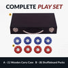 Hathaway Shuffleboard Pucks with Case - Set of 8