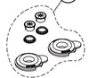Jandy R0591800 Gas Inlet and Electric Hole Plug Kit for JXi 200/260/400 Heaters