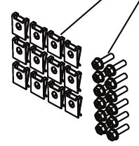 Jandy R0593300 JXi Jacket Hardware Kit for Model 200/260/400 JXi Heaters