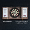 Hathaway Winchester Bristle Dartboard and Cabinet Set - Driftwood Finish