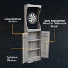 Hathaway Westwood Bristle Dartboard and 84-in Free-Standing Cabinet - Rustic Gray
