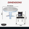 Hathaway Montecito Dining and Poker Table Set - Driftwood