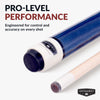 Hathaway Conquest 58-in Maple Cue & Case Set