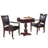 Hathaway Fortress 28-in Chess 3-in-1 Pedestal Game Table Set with Chairs