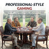 Hathaway Bridgeport 48-in Poker Table and Dining Top with 4 Arm Chairs - Walnut Finish