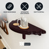 Hathaway Half Moon Wall Shelf