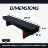 Hathaway 9-ft Shuffleboard Table Cover - Black
