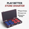 Hathaway Shuffleboard Pucks with Case - Set of 8