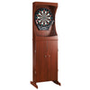 Hathaway Outlaw Electronic Dartboard and 81-in Free-Standing Cabinet - Cherry Finish