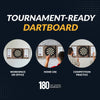 Hathaway Winchester Bristle Dartboard and Cabinet Set - Driftwood Finish