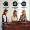Hathaway Ridgeline 60-in Hardwood Home Bar with Storage - Mahogany Finish