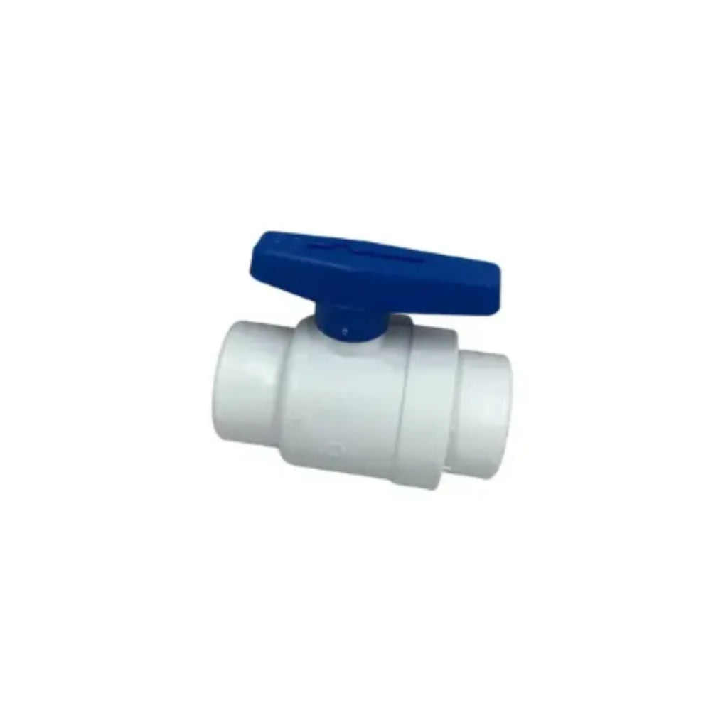 PVC SCH 40 Blue Ball Valve 2" - square crop