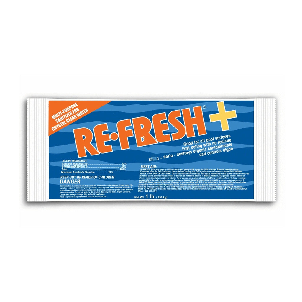 Refresh+ 73% Calcium Hypochlorite Granular Pool Shock, 1 lb - square crop