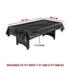 Hathaway 8-ft Billiard Table Cover - Unfitted - Black