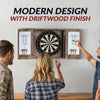 Hathaway Winchester Bristle Dartboard and Cabinet Set - Driftwood Finish