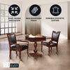 Hathaway Fortress 28-in Chess 3-in-1 Pedestal Game Table Set with Chairs