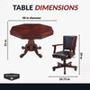 Hathaway Kingston Poker Table