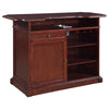 Hathaway Ridgeline 60-in Hardwood Home Bar with Storage - Mahogany Finish