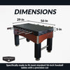 Hathaway 56-in Foosball Table Cover - Fitted - Black