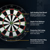 Hathaway Westwood Bristle Dartboard and 84-in Free-Standing Cabinet - Rustic Gray