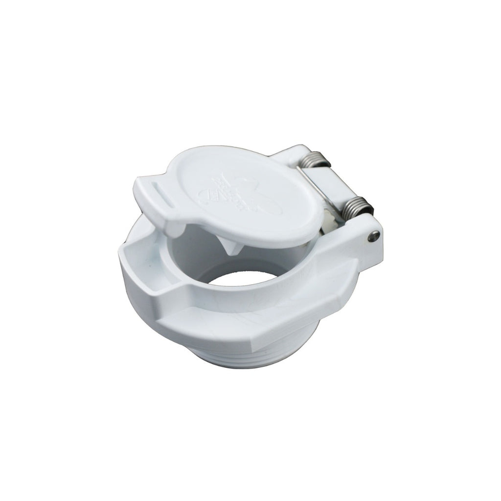 White Vac Lock Fitting 1 1/2" MPT  25505-000-000 - square crop