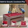 Hathaway Newport 7-ft Pool Table Combo Set with Benches - Light Oak with Red Felt