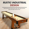 Hathaway Cheyenne 12-ft Shuffleboard Table - Rustic Oak Finish