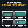 Hathaway Monte Carlo 48-in Roulette Table 4-in-1 Casino Multi-Game Set - Black