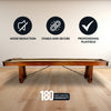 Hathaway Cheyenne 12-ft Shuffleboard Table - Rustic Oak Finish