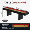 Hathaway Avenger 9-ft Shuffleboard Table - Black Finish